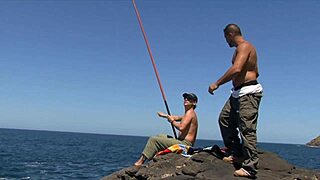 double penetration in outdoor setting with big cock and anal creampie