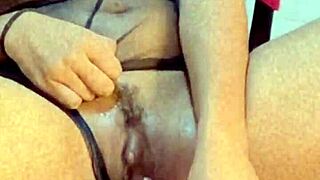 huge cock inside her makes her squirt passionately