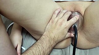 Experimenting with a pump to swell my intimate lips and swollen area