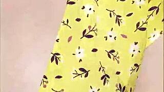 wifey flashing perfect tits while driving in car