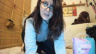 exciting diaper filled with pee for intense fetish masturbation