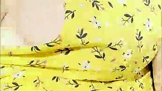 wifey flashing perfect tits while driving in car