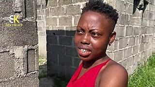 Local carpenter fucks hook up girl doggystyle outdoors with moaning