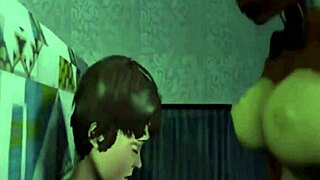 Toy Freddy Enjoys Intense Anal Fucking, Blowjobs, and Facial Cumshots with Sexy Lesbians
