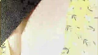 wifey flashing perfect tits while driving in car