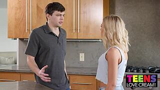 Teen Allie Nicole Shows Her Stepmom How To Creampie