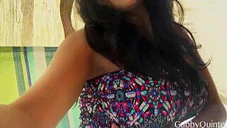 Watch Tempting MexiMilf Gabby Quinteros toy her clit!