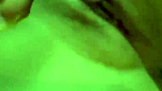 She masturbates before leaving the club