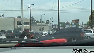 Busty Amateur Endures Rough Facial Cumshot