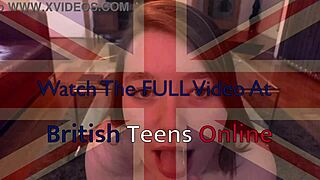 British teen 18+ sloppy blowjob & tit wank