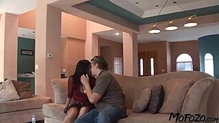 Busty Amateur Endures Rough Facial Cumshot