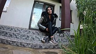 Wife Gets Covered In Gardener's Cum