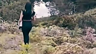 sex outdoors with stranger watching me for days, bent over in doggystyle