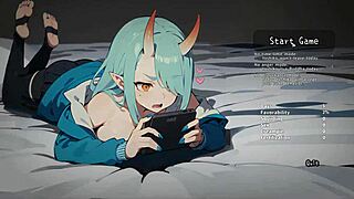 Demon Girl Roommate Creampied by Huge Cock in Yankee Hentai Game Episode 1