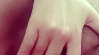 Pregnant Babe Masturbates Solo.