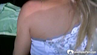 Hot blonde in panties just loves to tease with hardcore fucking