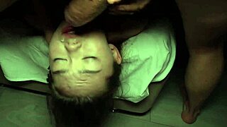 It barely fit - tiny 18+ Asian loves big dick in rough quickie!