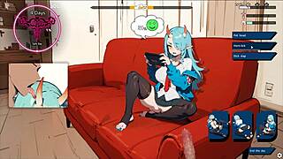 Demon Girl Roommate Creampied by Huge Cock in Yankee Hentai Game Episode 1