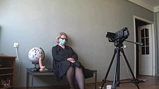 how i record my behind-the-scenes videos of a mature teacher demonstrating anatomy lesson with pawg