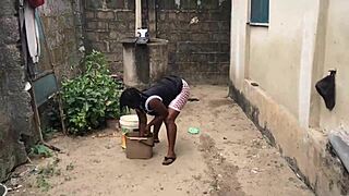 She couldn't resist those two huge cocks in the hood.