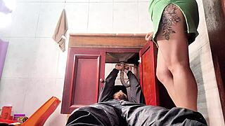 lonely housewife calls plumber for wild bathroom encounter