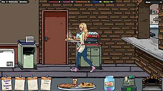 the landlord secretly cums on jennys ass under the table in hentai game