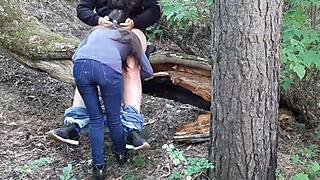 Girls Spy On Passionate Lesbian Encounter In Forest