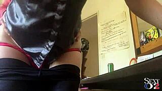 1974 French Amateur In Satin Thong Teased