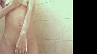 Hot Small Tits Latina Model In Shower