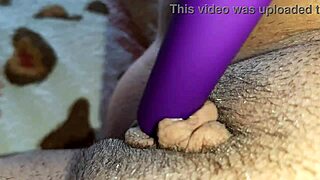 My pussy drips from vibrator orgasm