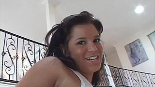 Isabella cruz tries a huge black dildo but needs real bbc!