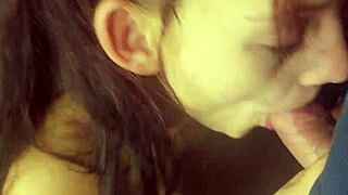 Young Babe Milks Cock While Fingering Shaved Pussy