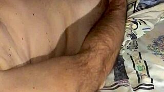 European Amateur Strokes Huge Cock To Orgasm At Night