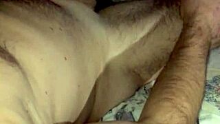 European Amateur Strokes Huge Cock To Orgasm At Night