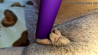 My pussy drips from vibrator orgasm