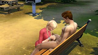 That dangerous blowjob in the park was so risky and thrilling! 😏🌳