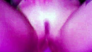 I experience the pink drip while riding the dildo passionately