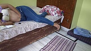 redhead screams during intense ass worshiping in shorts