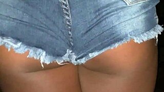 Public outdoor work with Brazilian Latina offering her little ass to black amateur