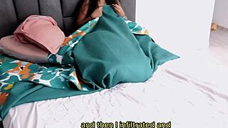 Colombian amateur caught masturbating, gets creampie fuck!