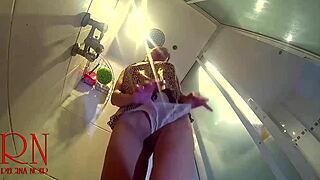 hidden camera in the shower room young naked girl strips naked