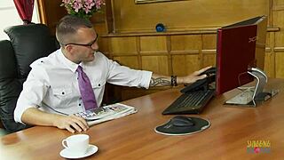 Does The Writer's Busty Milf Muse Suck His Big Cock For Inspiration?