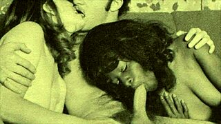 vintage women of the world sucking and blowing outdoors