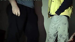 amateur tattooed woman watches masturbation before sex