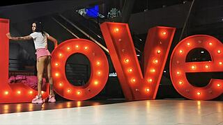 Personal view of a transsexual in crossdressing displaying underwear