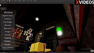 roblox porn featuring chika from fnaf 1 having sex in studio