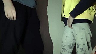 amateur tattooed woman watches masturbation before sex