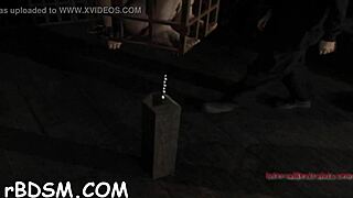 Hotty's Giant Racks Clamped in Hardcore Bondage Domination