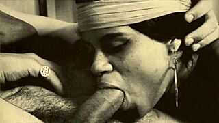 vintage women of the world sucking and blowing outdoors