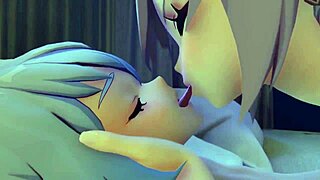 lesbian genshin girls lick wet pussies